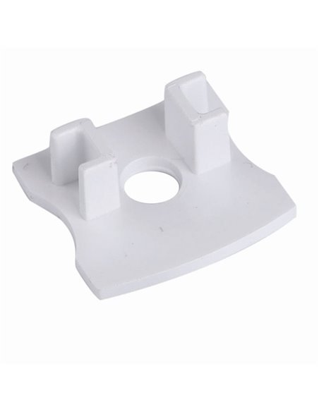 Tampa de furo branca para perfil de alumínio 2000*17,1*15,3 mm -TIRAS DE LED-