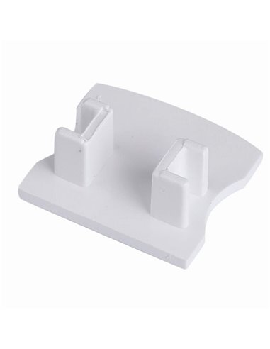 Cache blanc sans trou pour profilé aluminium 2000*17,1*15,3mm-BANDES LED-