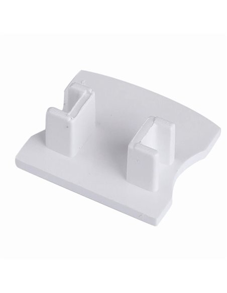 Tampa branca sem furo para perfil de alumínio 2000*17,1*15,3mm-FITAS DE LED-