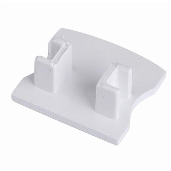 Cache blanc sans trou pour profilé aluminium 2000*17,1*15,3mm-BANDES LED-