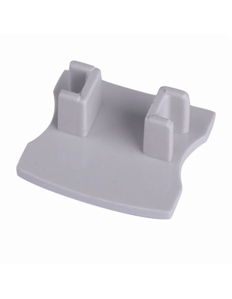 Cache gris sans trou pour profilé aluminium 2000 x 17,1 x 15,3 mm - BANDES LED -