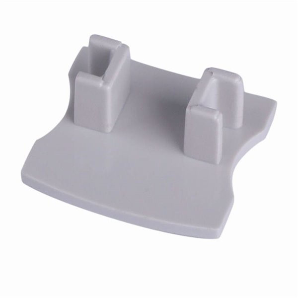 Cache gris sans trou pour profilé aluminium 2000 x 17,1 x 15,3 mm - BANDES LED -