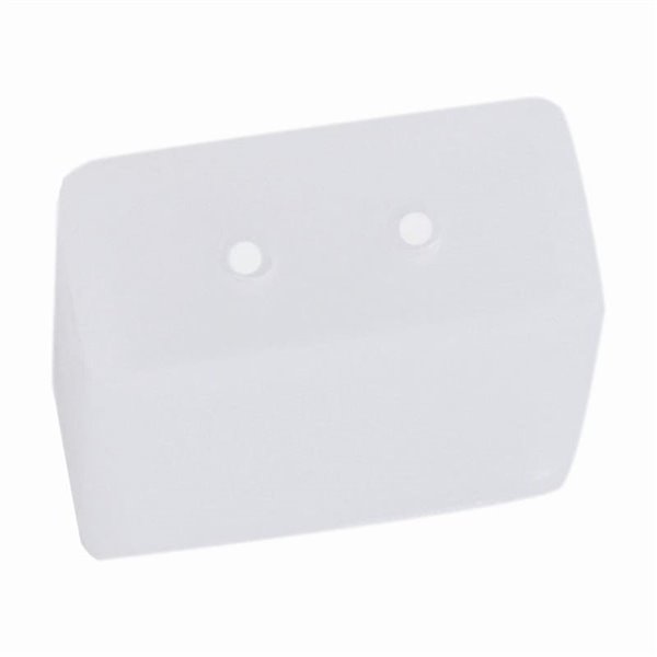Extremidade de silicone branca com 2 furos para perfil de alumínio -LED STRIPS STRIPS-