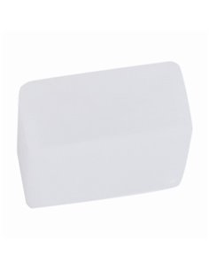 Extremidade de silicone branca sem furos para perfil de alumínio -TIRAS DE LED-