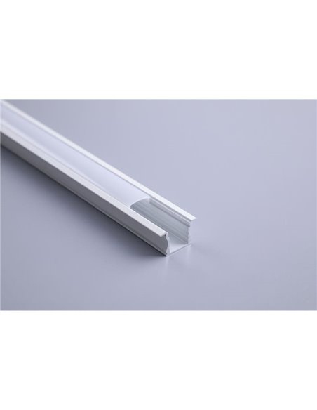 Perfil de aluminio para empotrar blanco 2000*17.3*15,3mm -TIRAS LED STRIPS-