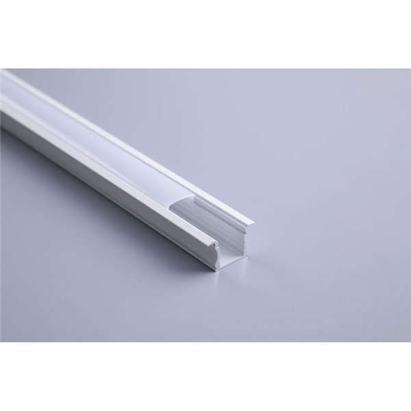 Profilé en aluminium encastré blanc 2000*17,3*15,3mm -BANDES LED-