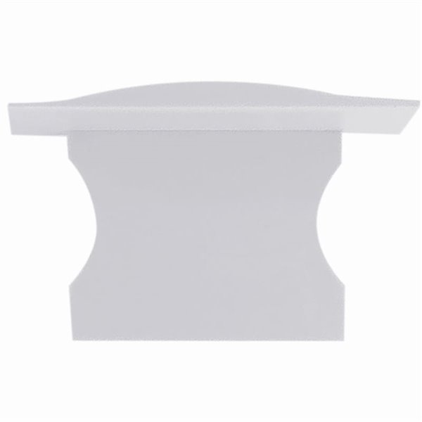 Cache blanc pour profilé aluminium encastré 2000*17,3*15,3mm -BANDES LED-