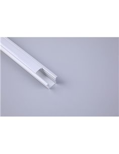 Profilé en aluminium pour montage encastré 2000*17,3*15,3mm -BANDES LED-
