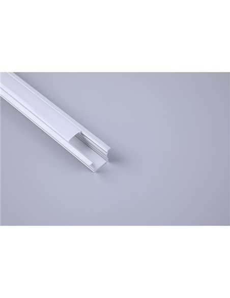 Perfil de aluminio para empotrar 2000*17.3*15,3mm -TIRAS LED STRIPS-