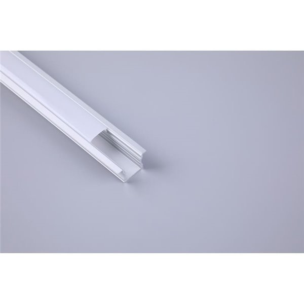 Profilé en aluminium pour montage encastré 2000*17,3*15,3mm -BANDES LED-