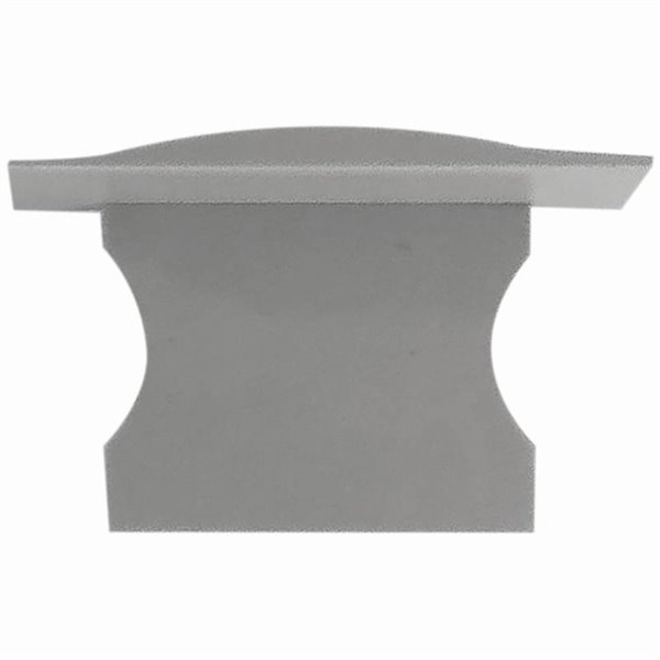 Cache gris sans trou pour profilé aluminium encastré 2000*17,3*15,3mm -BANDES LED-