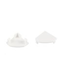 Tapa blanca sin agujero para perfil de esquina 2000*18*18mm -TIRAS LED STRIPS-