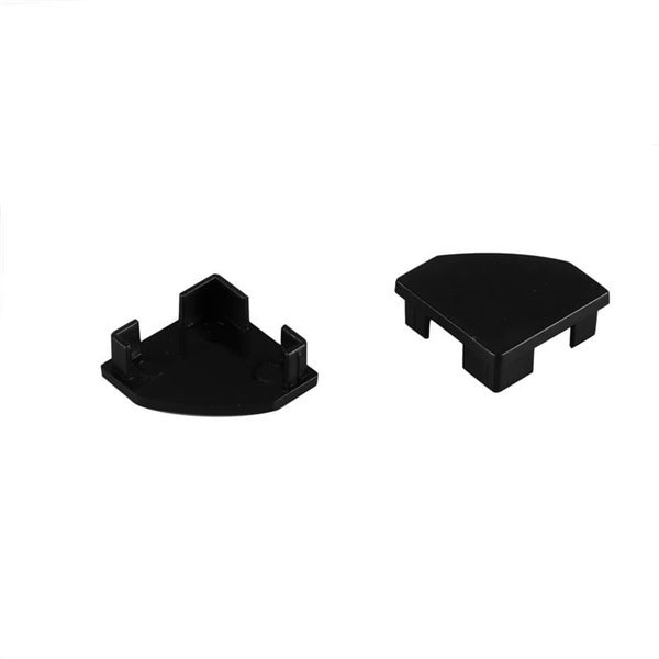 Tampa preta sem furo para perfil de canto 2000*18*18mm -TIRAS DE LED-