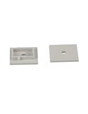 Tapa blanca con agujero para perfil de suelo 2000*21,3*26mm -TIRAS LED STRIPS-