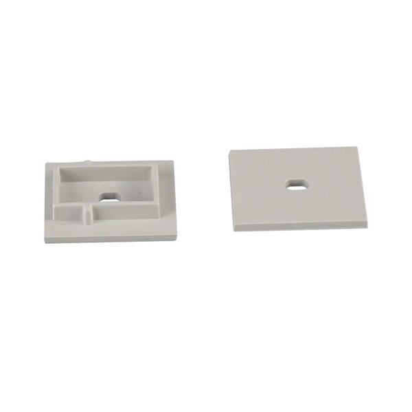 Tapa blanca con agujero para perfil de suelo 2000*21,3*26mm -TIRAS LED STRIPS-