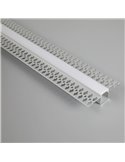 Perfil de Aluminio para empotrar en escayola/pladur 2000*56*15mm -TIRAS LED STRIPS-