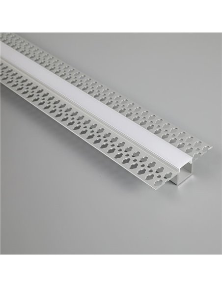 Perfil de Aluminio para empotrar en escayola/pladur 2000*56*15mm -TIRAS LED STRIPS-