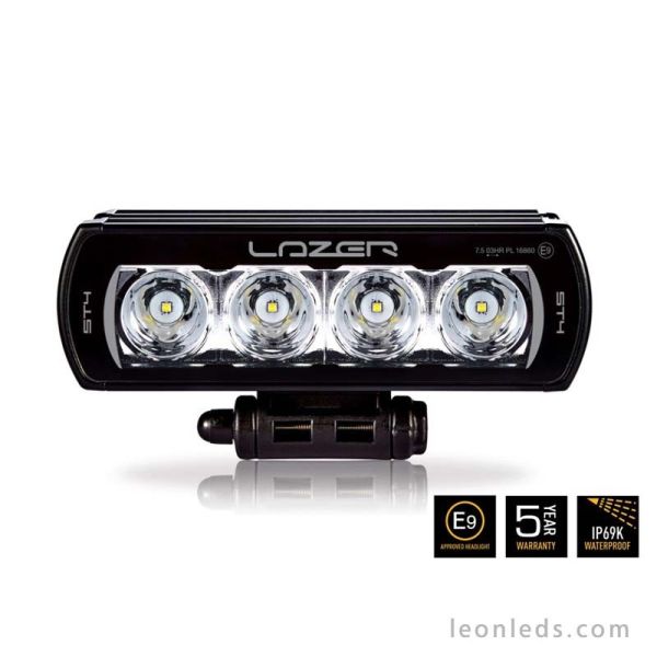 Barra de LED Lazer Lamps ST4 Evolution Homologada para Vehículos 4X4 y Camiones 43Watios de potencia Negra | LeonLeds