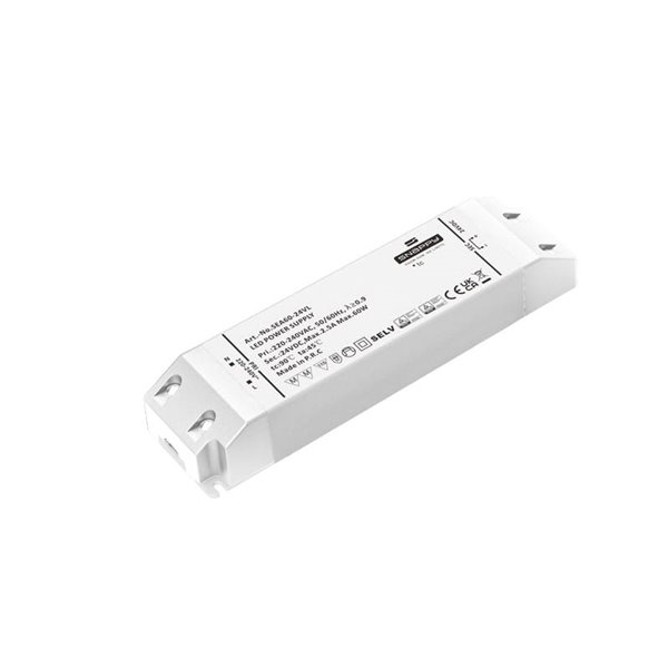 Driver Tensión Constante IP20 24VDC -60W (SEA60-24VL)- negro, TIRAS LED STRIPS