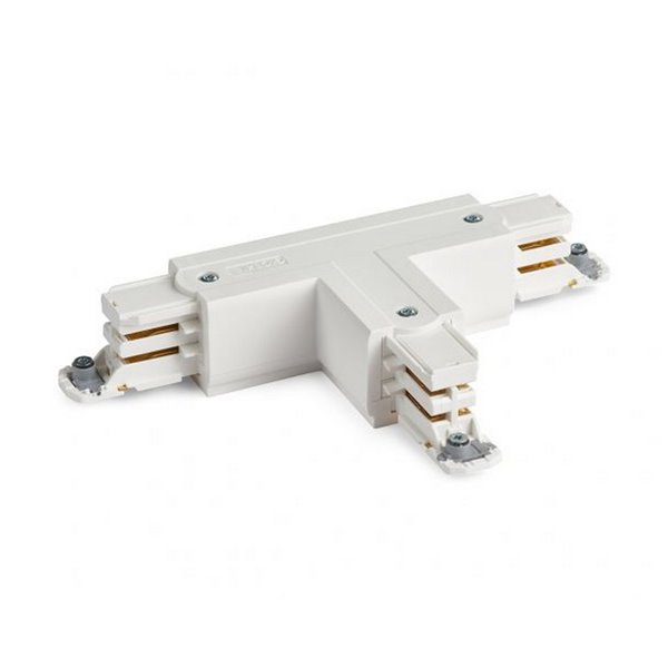 Raccordement T-Feed avec vis à gauche RAILS TRIPHASÉS blancs