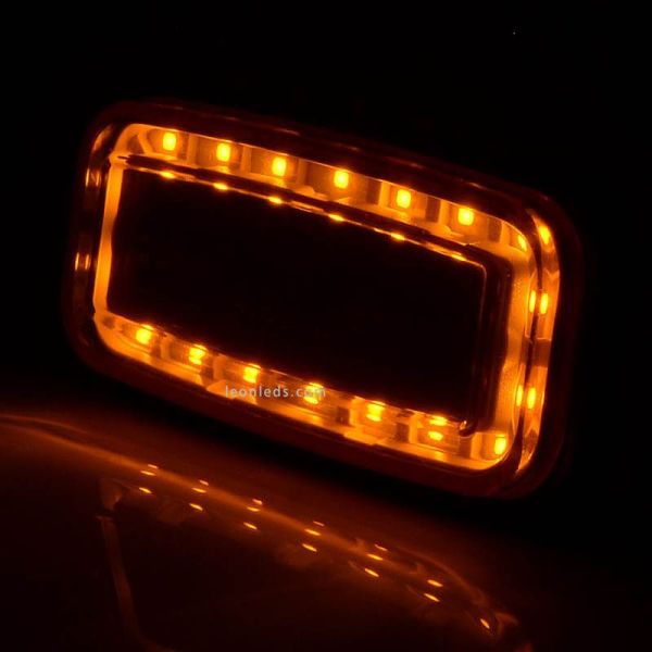 Piloto LED intermitente rectangular 1481 2A 12V 24V Was | LeonLeds