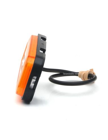 Piloto LED intermitente rectangular 1481 2A 12V 24V Was | LeonLeds