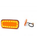 Piloto LED intermitente rectangular 1481 2A 12V 24V Was | LeonLeds
