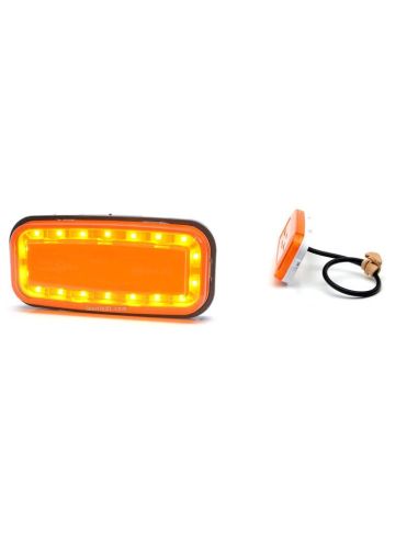 Piloto LED intermitente rectangular 1481 2A 12V 24V Was | LeonLeds