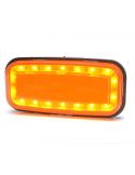 Piloto LED intermitente rectangular 1481 2A 12V 24V Was | LeonLeds
