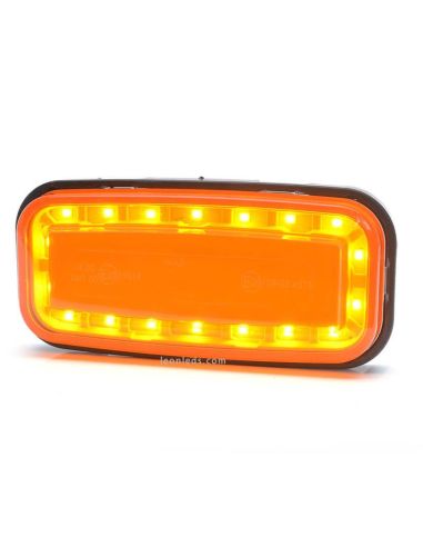 Piloto LED intermitente rectangular 1481 2A 12V 24V Was | LeonLeds