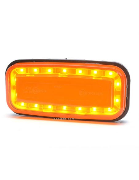 Luz LED piscante retangular 1481 2A 12V 24V Was | LeonLeds