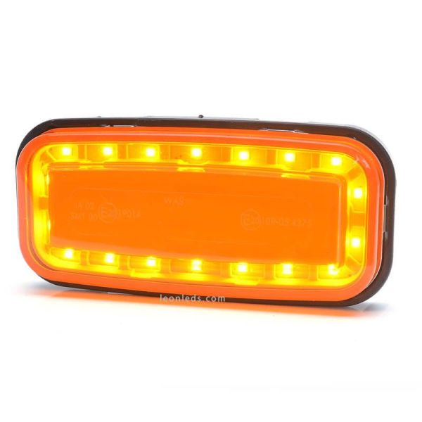 Piloto LED intermitente rectangular 1481 2A 12V 24V Was | LeonLeds