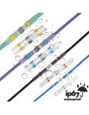 Pack Conector Termorretráctil Azul | Para cable de 1,5-2,5mm2 | 100 Unidades LA7011