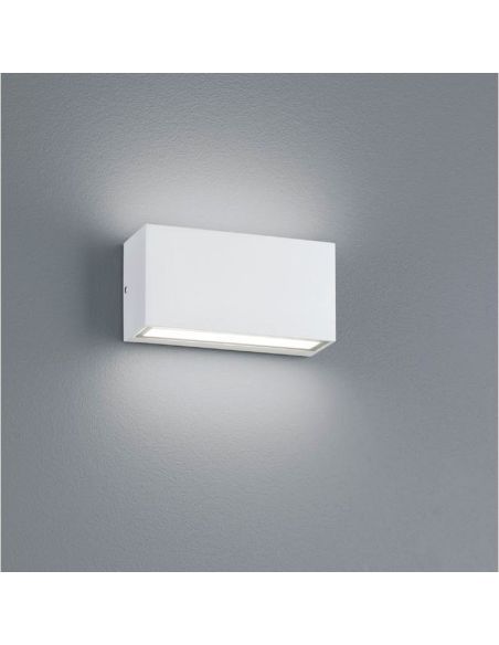 Aplique de pared LED rectangular TRENT blanco