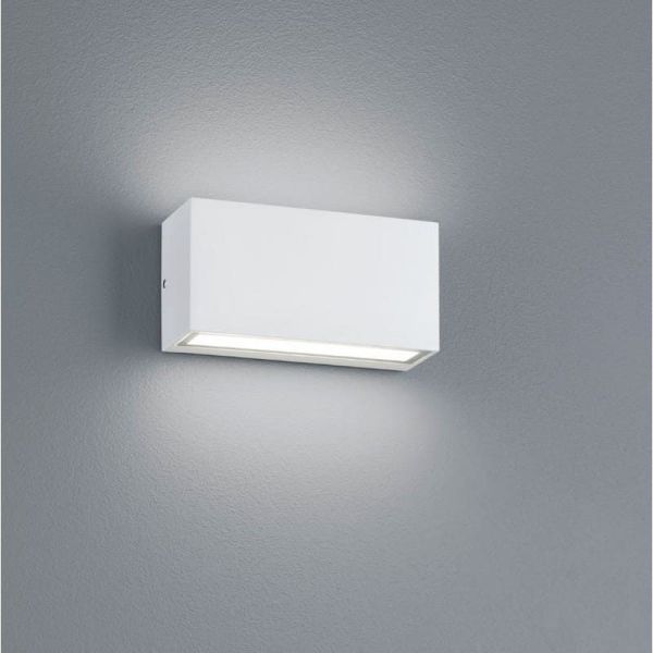 Aplique de pared LED rectangular TRENT blanco