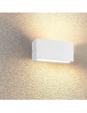 Aplique de pared LED rectangular 14cm TRENT blanco antracita incl.1x9W LED 1100Lm 3000K IP65 uso exterior