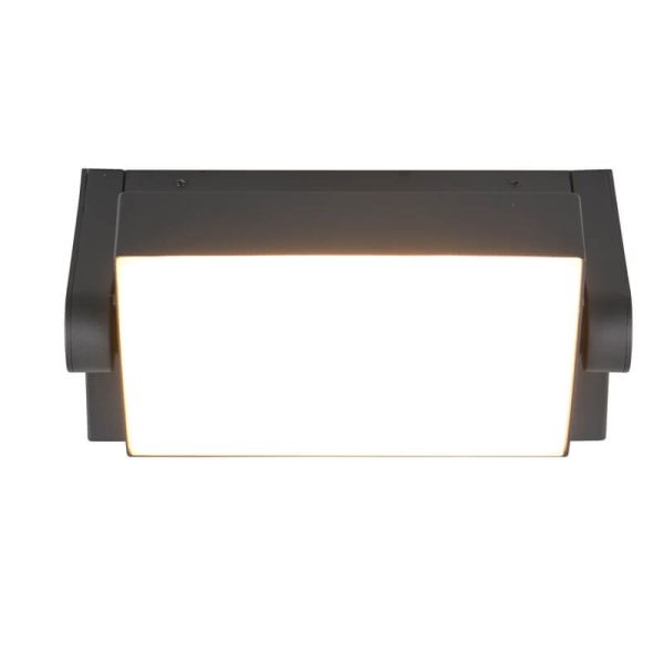 Ejemplo Aplique de Pared LED Exterior Orientable KANSAS en Fachada | LeonLeds