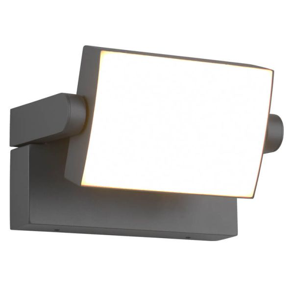 Ejemplo Aplique de Pared LED Exterior Orientable KANSAS en Fachada | LeonLeds