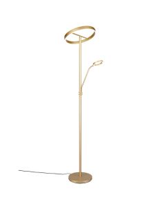 Lámpara de pie LED WILLIS en color oro, diseño moderno y eficiente.
