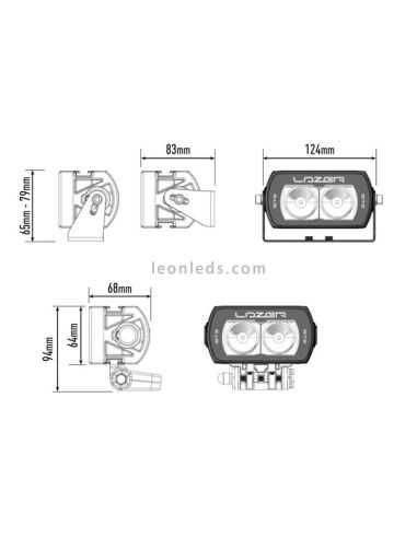 Barra de LED Lazer ST2 Evolution 9-32V 23W para Vehículos 4X4 Camiones todoterreno Homologada | LeonLeds