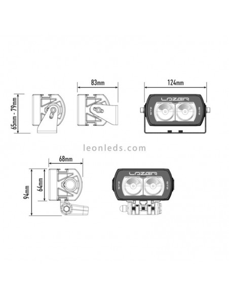 Barra de LED Lazer ST2 Evolution 9-32V 23W para Vehículos 4X4 Camiones todoterreno Homologada | LeonLeds