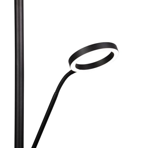 Braço de leitura ajustável da lâmpada WILLIS em preto para iluminação focada.