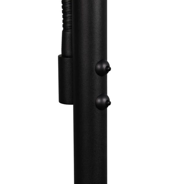 Interruptores separados para controlar cada luz da lâmpada WILLIS na cor preta.