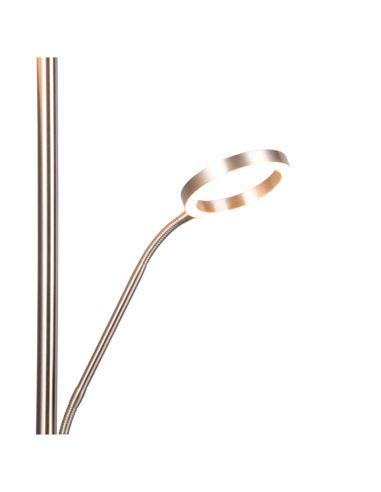 Bras de lecture orientable de la lampe WILLIS finition Nickel Mat pour un éclairage ciblé