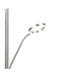 Brazo lector ajustable de la lámpara WILLIS en acabado Nickel Mate para iluminación focalizada