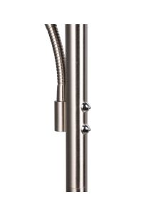 Candeeiro de pé WILLIS LED com acabamento Matte Nickel, design moderno e eficiente. 2