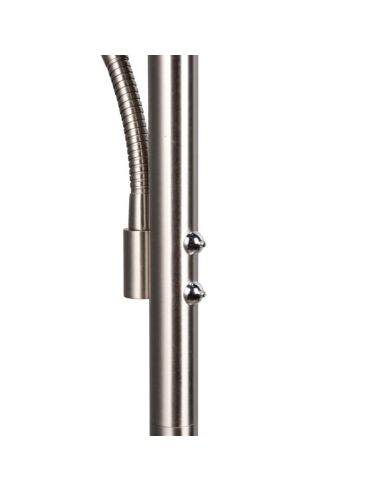 Interruptores separados para controlar cada luz da lâmpada WILLIS em Matte Nickel.