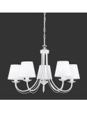 Lámpara blanca de techo clásica 5 luces Cortez Trio Lighting 110600531