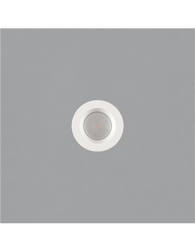 Lâmpada embutida LED COB 8W para banheiros SAFE Branco texturizado, 3000K 730lm IP65