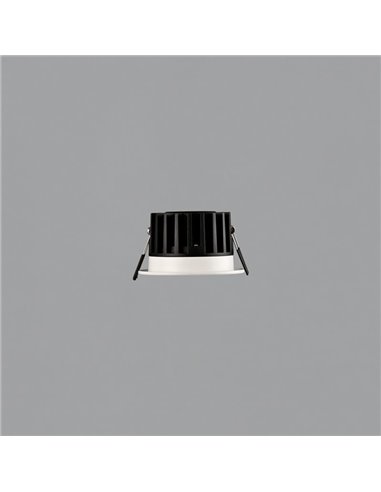 Downlight Encastrable LED COB 8W pour Salle de Bain SAFE Blanc Texturé, 3000K 730lm IP65